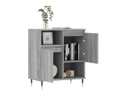 Aparador de madera contrachapada gris Sonoma 60x35x70 cm ES88002