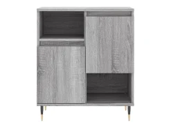 Aparador de madera contrachapada gris Sonoma 60x35x70 cm ES88002