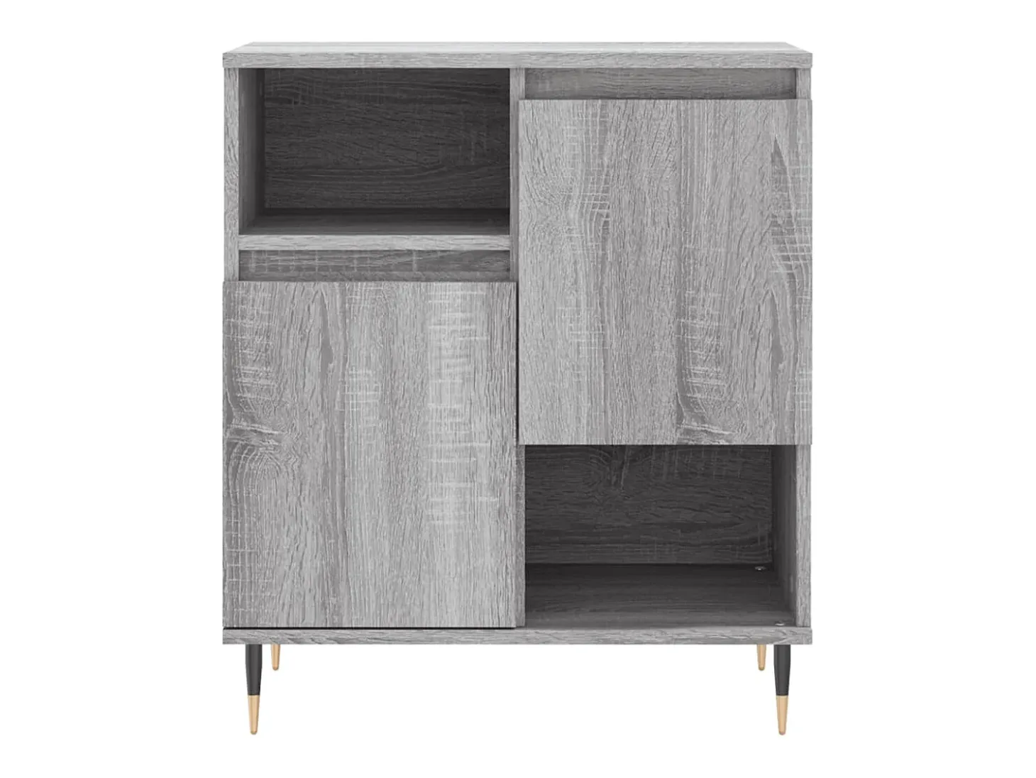 Aparador de madera contrachapada gris Sonoma 60x35x70 cm ES88002