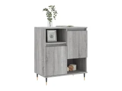 Aparador de madera contrachapada gris Sonoma 60x35x70 cm ES88002