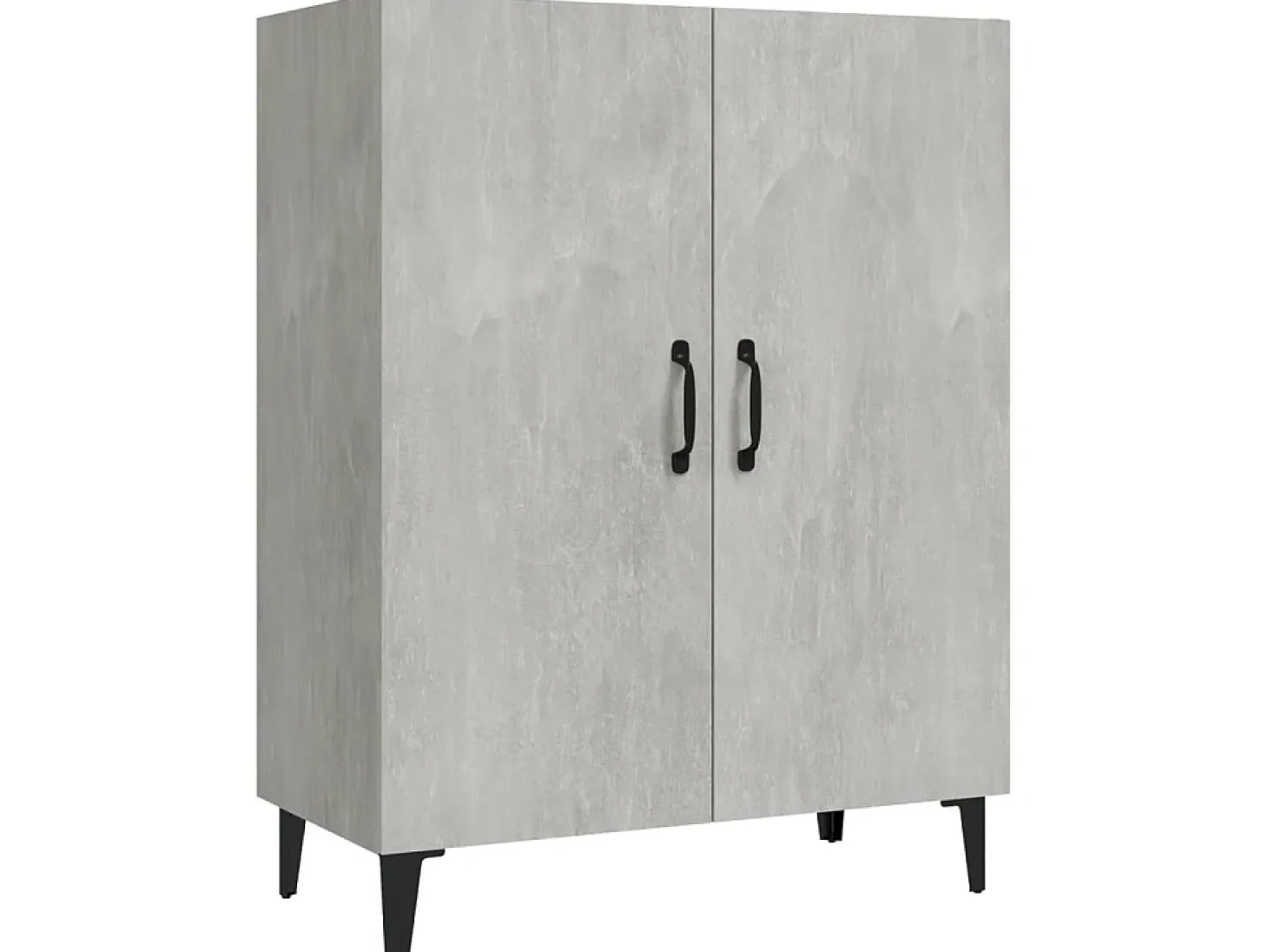Aparador de madera contrachapada gris hormigón 70x34x90 cm ES43917