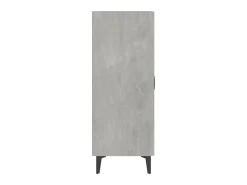 Aparador de madera contrachapada gris hormigón 70x34x90 cm ES43917