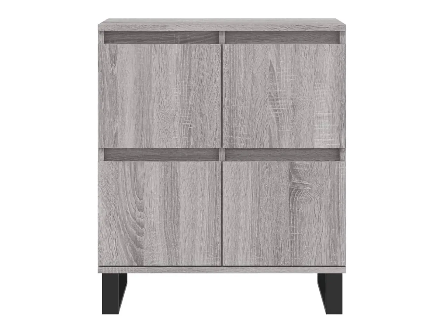 Aparador de madera contrachapada gris Sonoma 60x35x70 cm