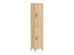 Aparador de madera contrachapada roble Sonoma 34,5x34x180 cm
