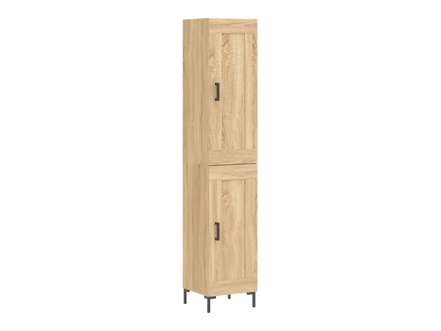 Aparador de madera contrachapada roble Sonoma 34,5x34x180 cm