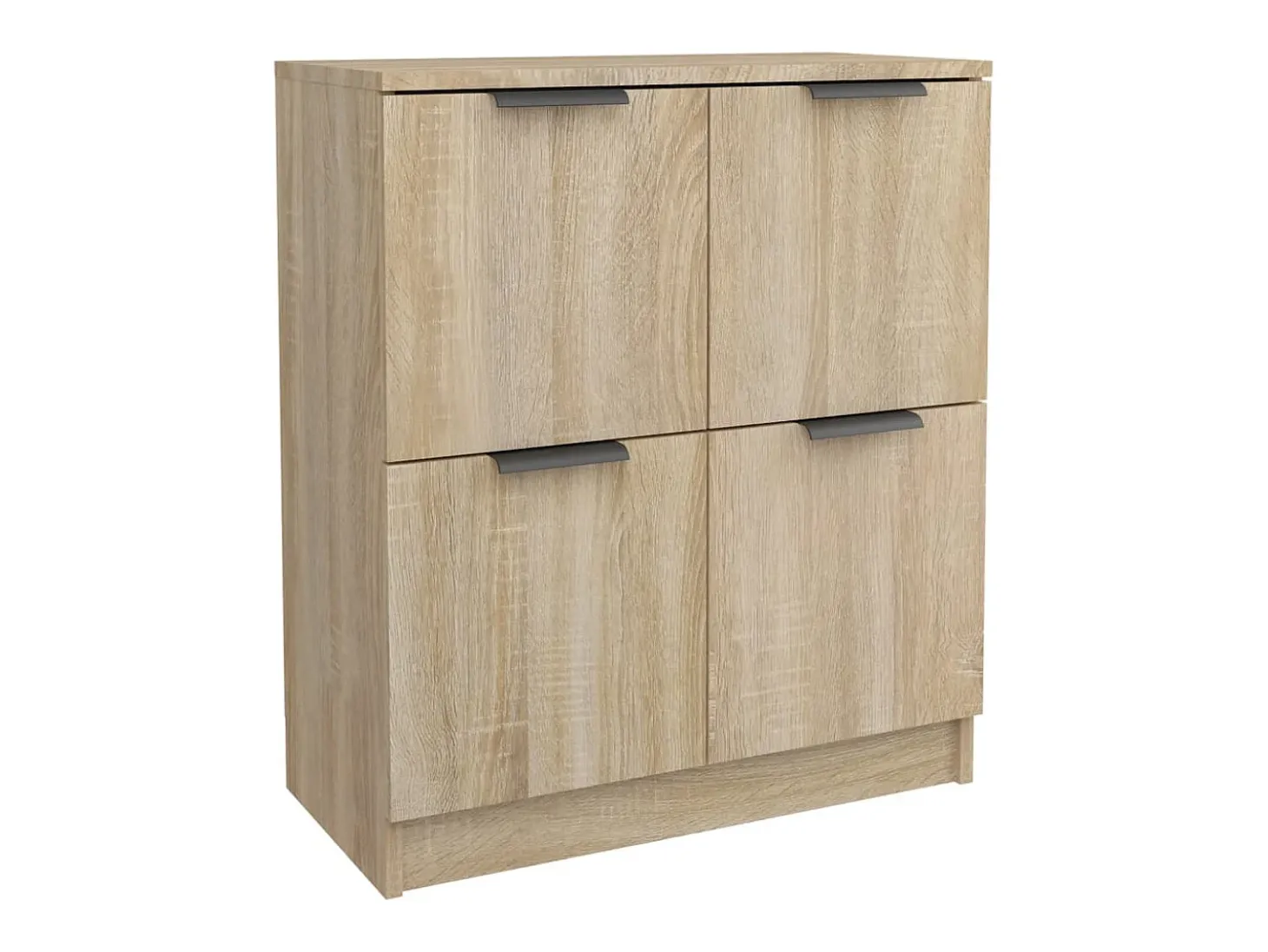 Aparador de madera contrachapada color roble Sonoma 60x30x70 cm