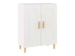 Aparador de madera contrachapada blanco 69,5x34x90 cm