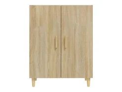 Aparador de madera contrachapada roble Sonoma 70x34x90 cm