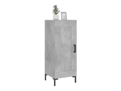 Aparador de madera contrachapada gris hormigón 34,5x34x90 cm ES90678