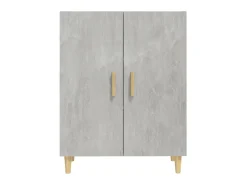 Aparador de madera contrachapada gris hormigón 70x34x90 cm ES91634