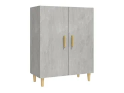 Aparador de madera contrachapada gris hormigón 70x34x90 cm ES91634
