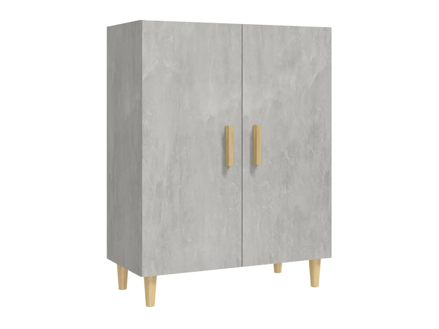 Aparador de madera contrachapada gris hormigón 70x34x90 cm ES91634