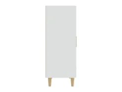 Aparador de madera contrachapada blanco 70x34x90 cm ES74511