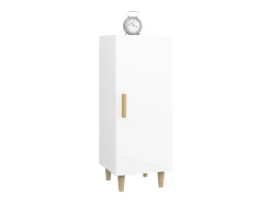 Aparador de madera contrachapada blanco 34,5x34x90 cm ES54675