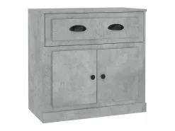 Aparador de madera contrachapada gris hormigón 70x35,5x67,5 cm ES13262