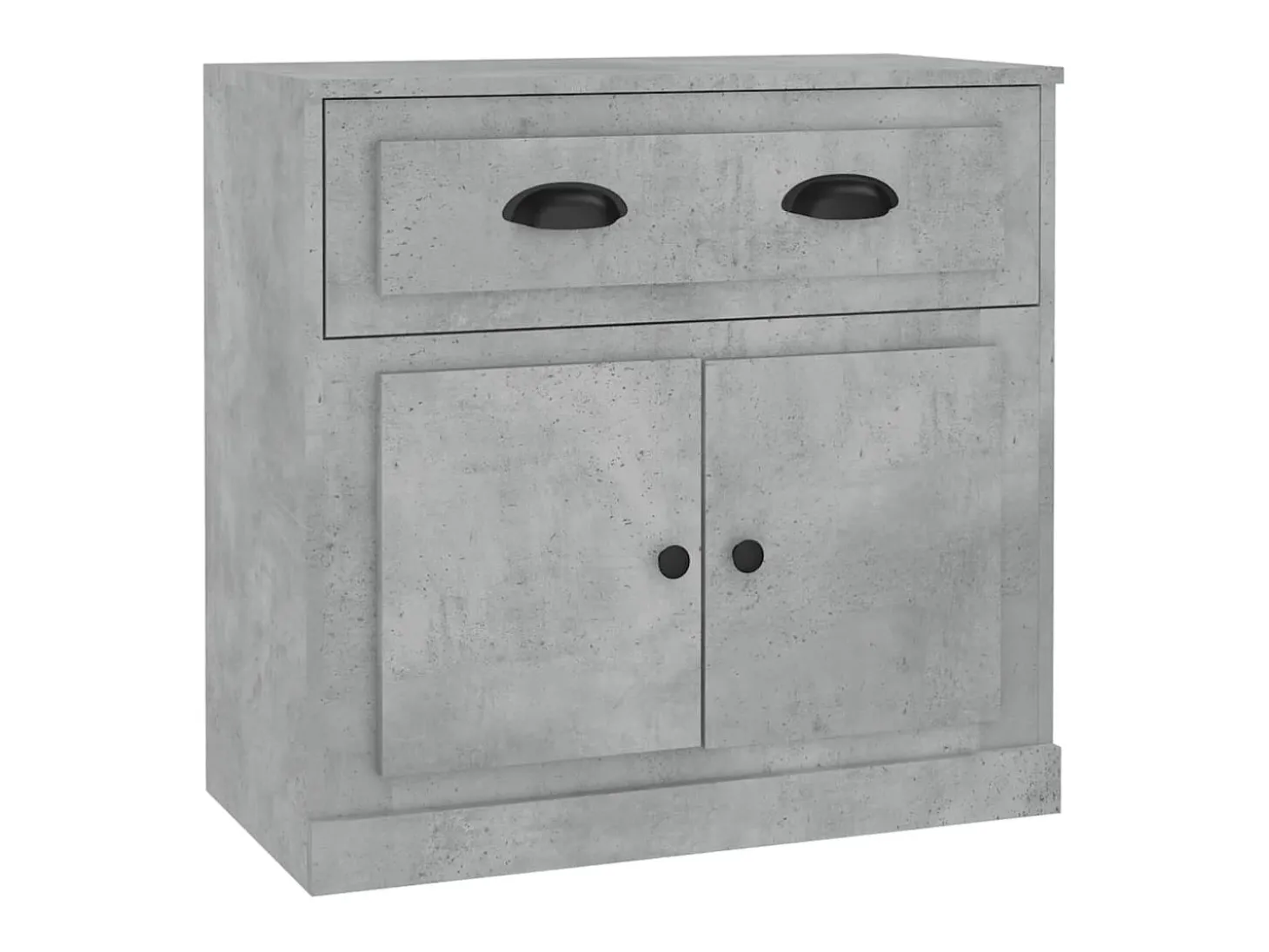 Aparador de madera contrachapada gris hormigón 70x35,5x67,5 cm ES13262