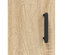 Aparador de madera contrachapada roble Sonoma 34,5x34x180 cm