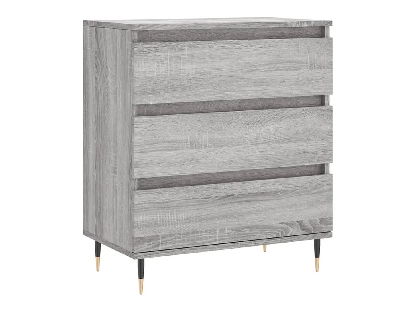 Aparador de madera contrachapada gris Sonoma 60x35x70 cm ES50434