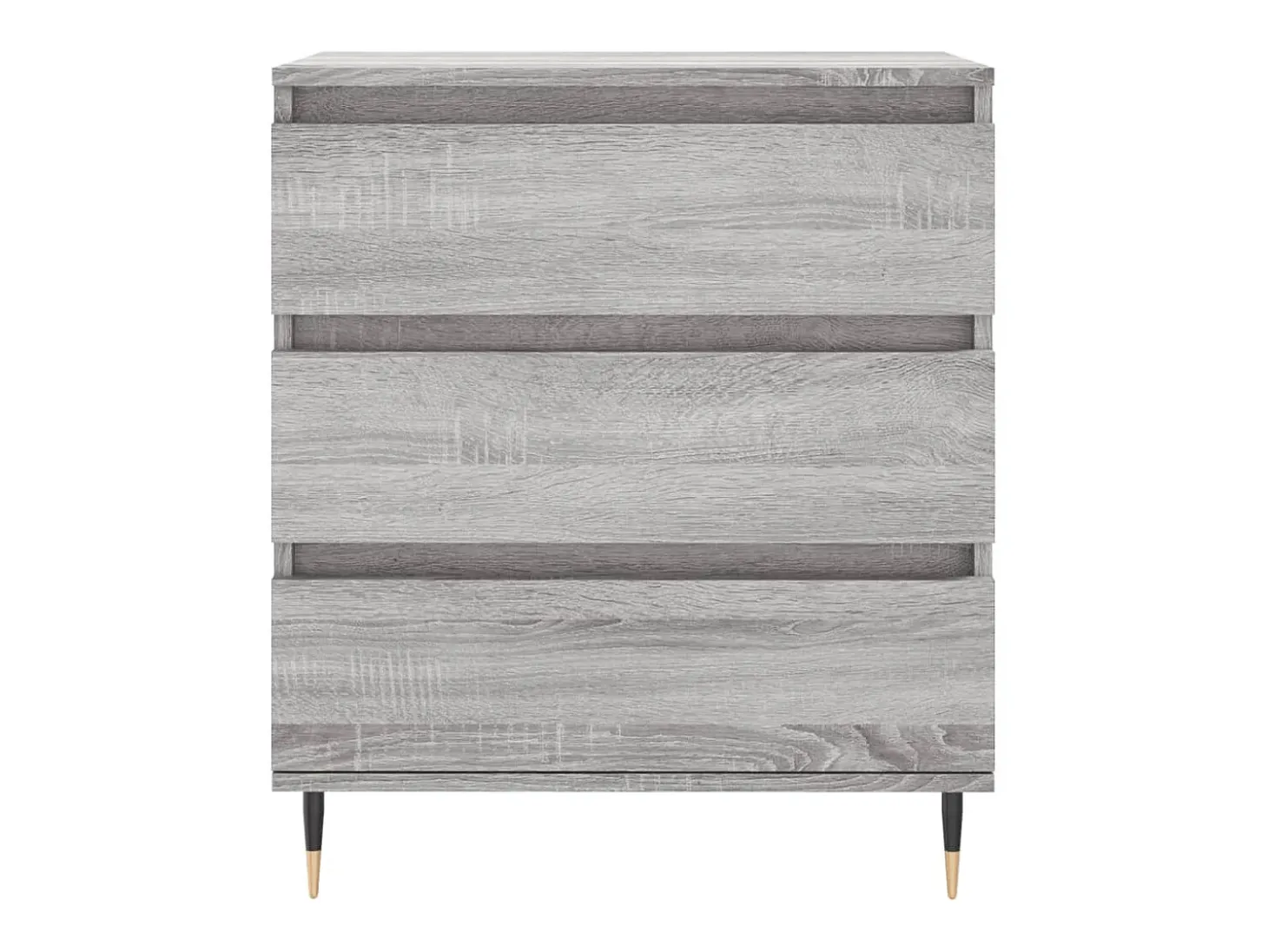 Aparador de madera contrachapada gris Sonoma 60x35x70 cm ES50434