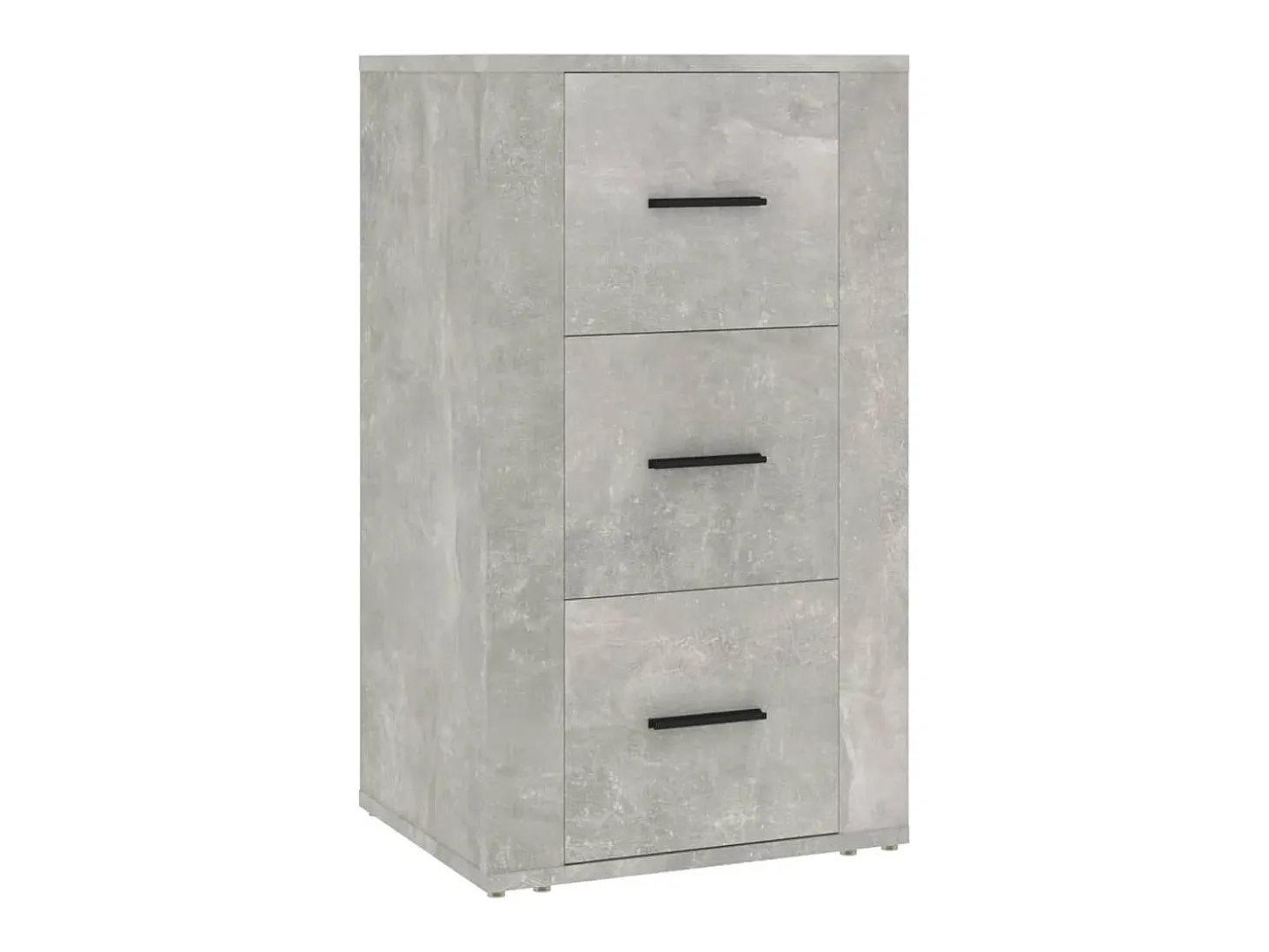 Aparador de madera contrachapada gris hormigón 40x33x70 cm ES75247