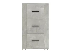 Aparador de madera contrachapada gris hormigón 40x33x70 cm ES75247