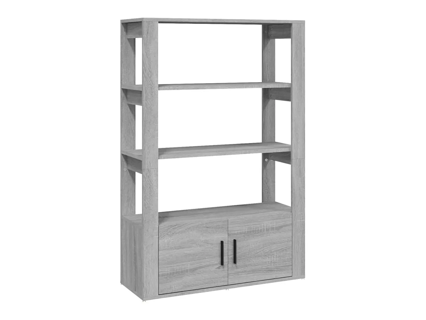 Aparador de madera contrachapada gris Sonoma 80x30x119,5 cm ES84490