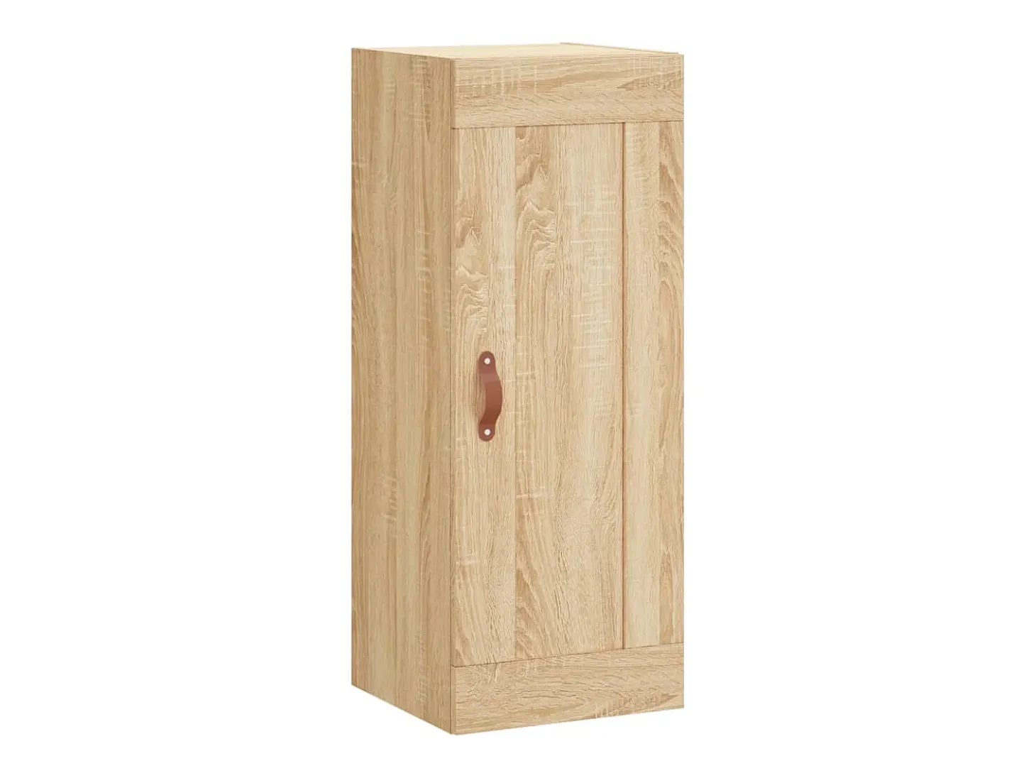 Aparador de madera contrachapada roble Sonoma 34,5x34x180 cm