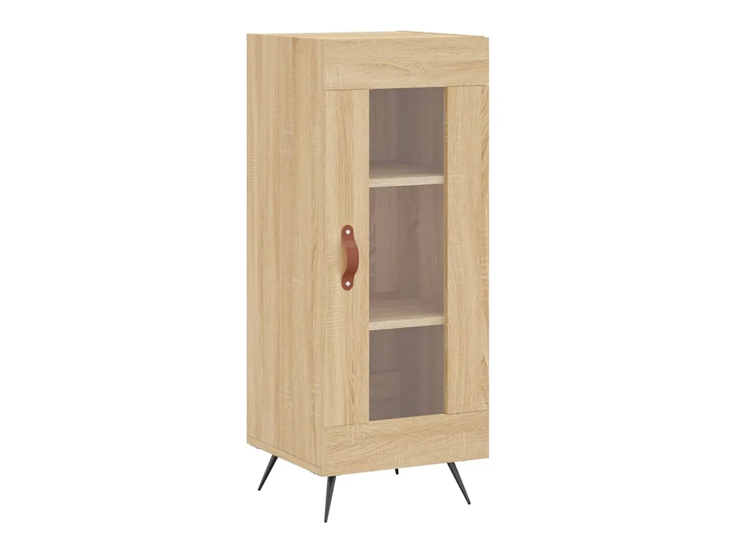 Aparador de madera contrachapada roble Sonoma 34,5x34x180 cm
