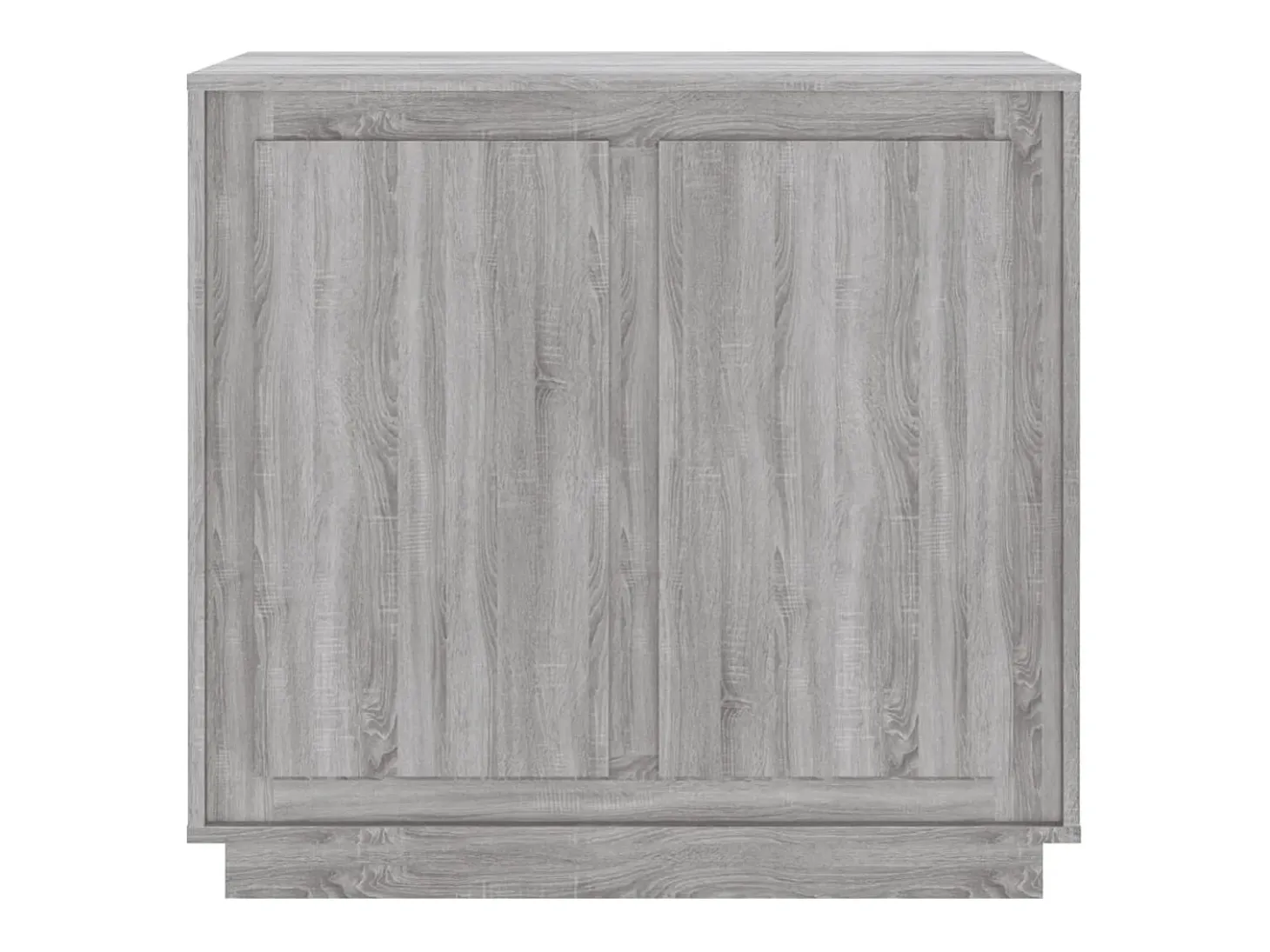 Aparador de madera contrachapada gris Sonoma 80x34x75 cm