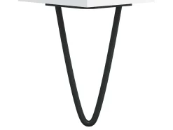 Aparador de madera contrachapada blanco 60x35x70 cm