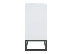 Aparador de madera contrachapada blanco 105x30x65 cm