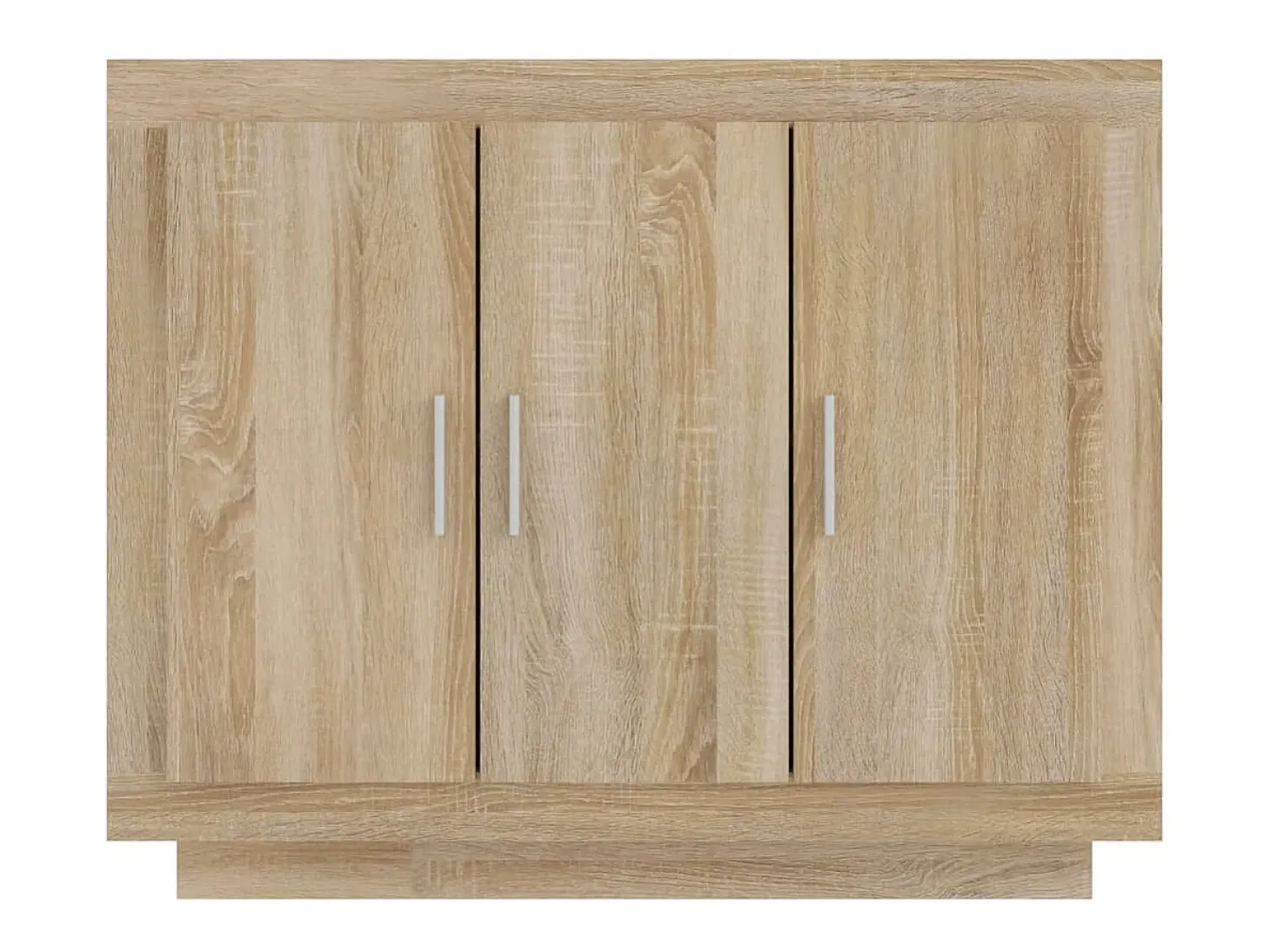 Aparador de madera contrachapada color roble Sonoma 92x35x75 cm