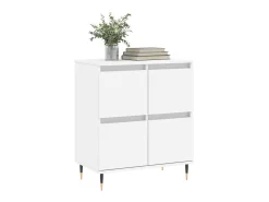 Aparador de madera contrachapada blanco 60x35x70 cm ES38420
