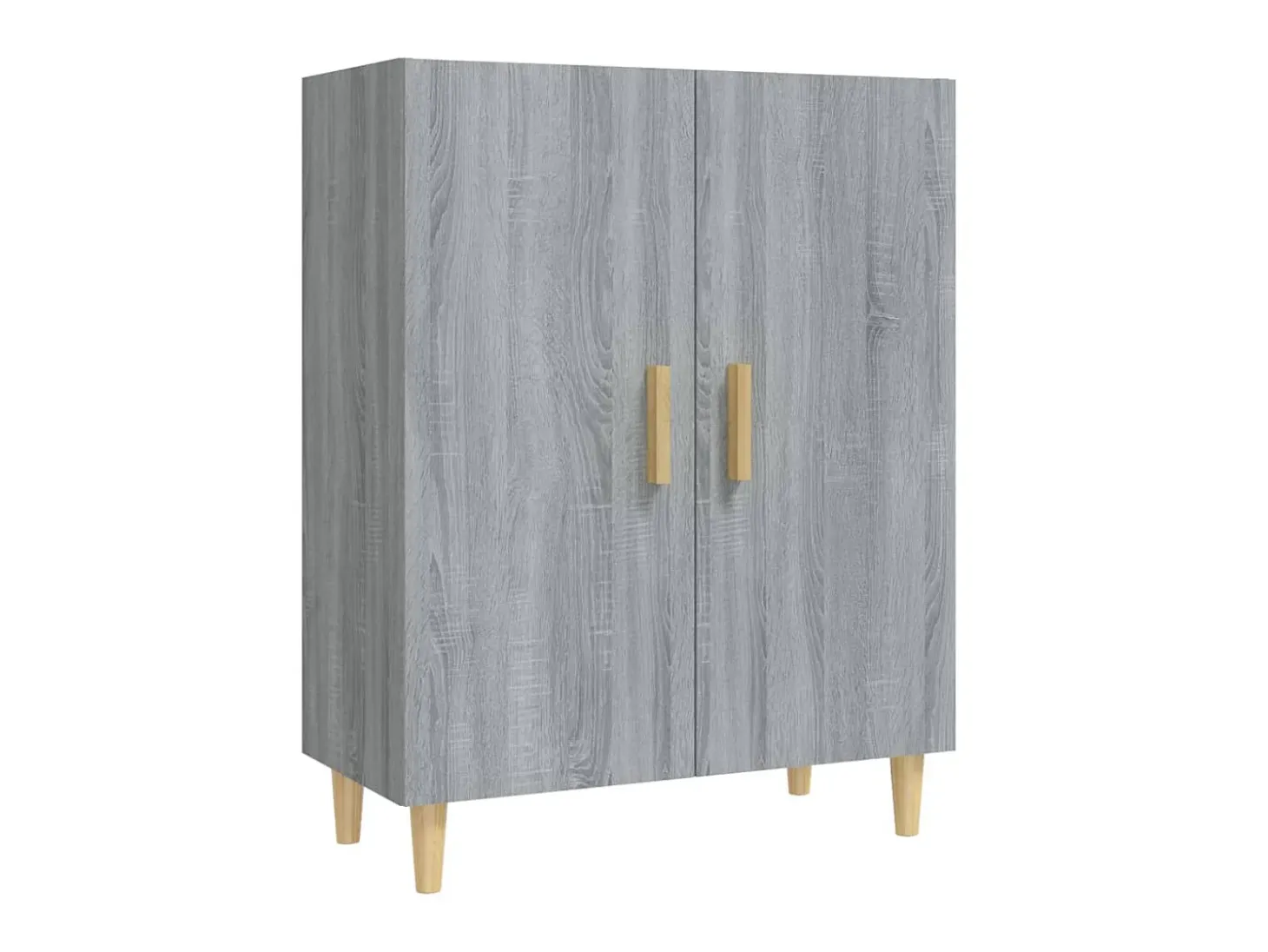 Aparador de madera contrachapada gris Sonoma 70x34x90 cm ES79400