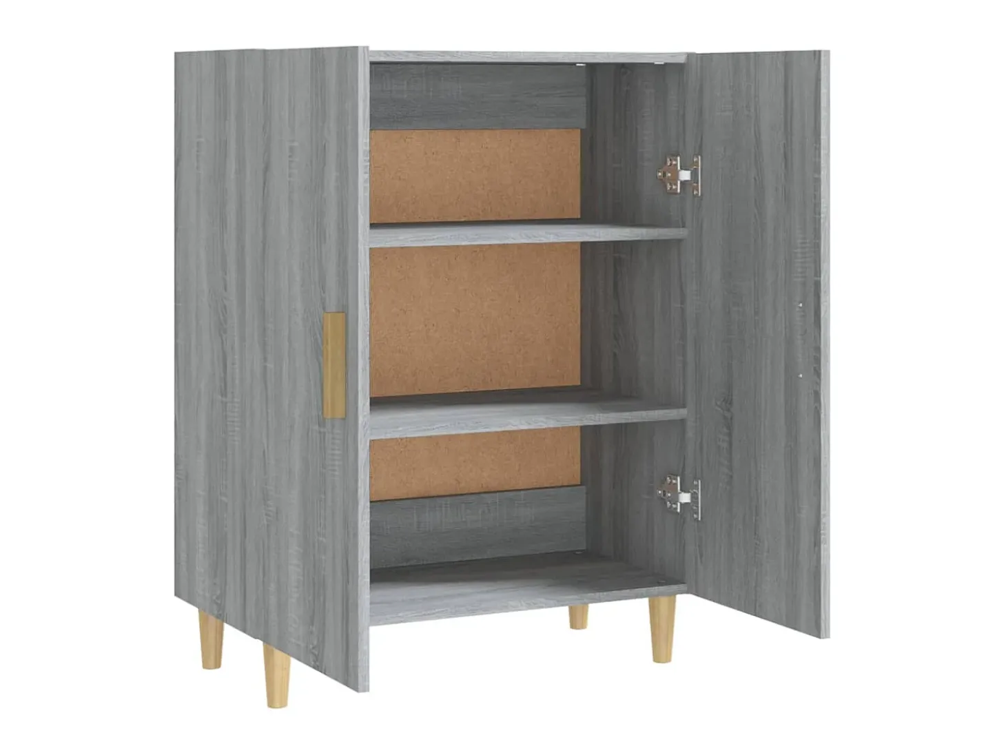 Aparador de madera contrachapada gris Sonoma 70x34x90 cm ES79400