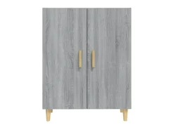 Aparador de madera contrachapada gris Sonoma 70x34x90 cm ES79400
