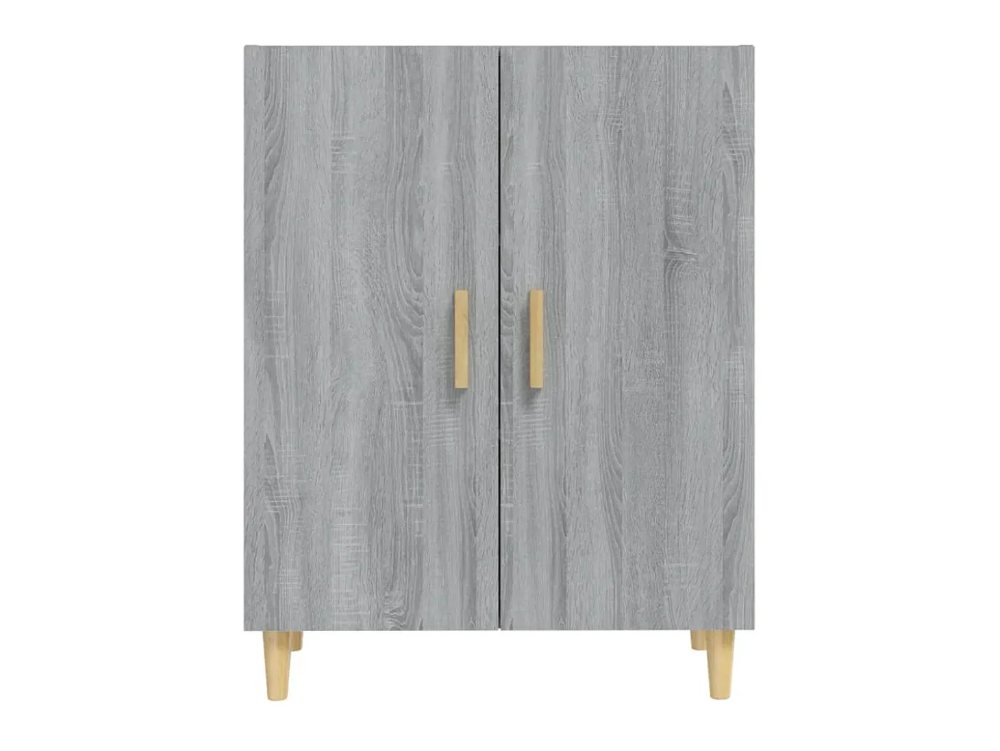 Aparador de madera contrachapada gris Sonoma 70x34x90 cm ES79400