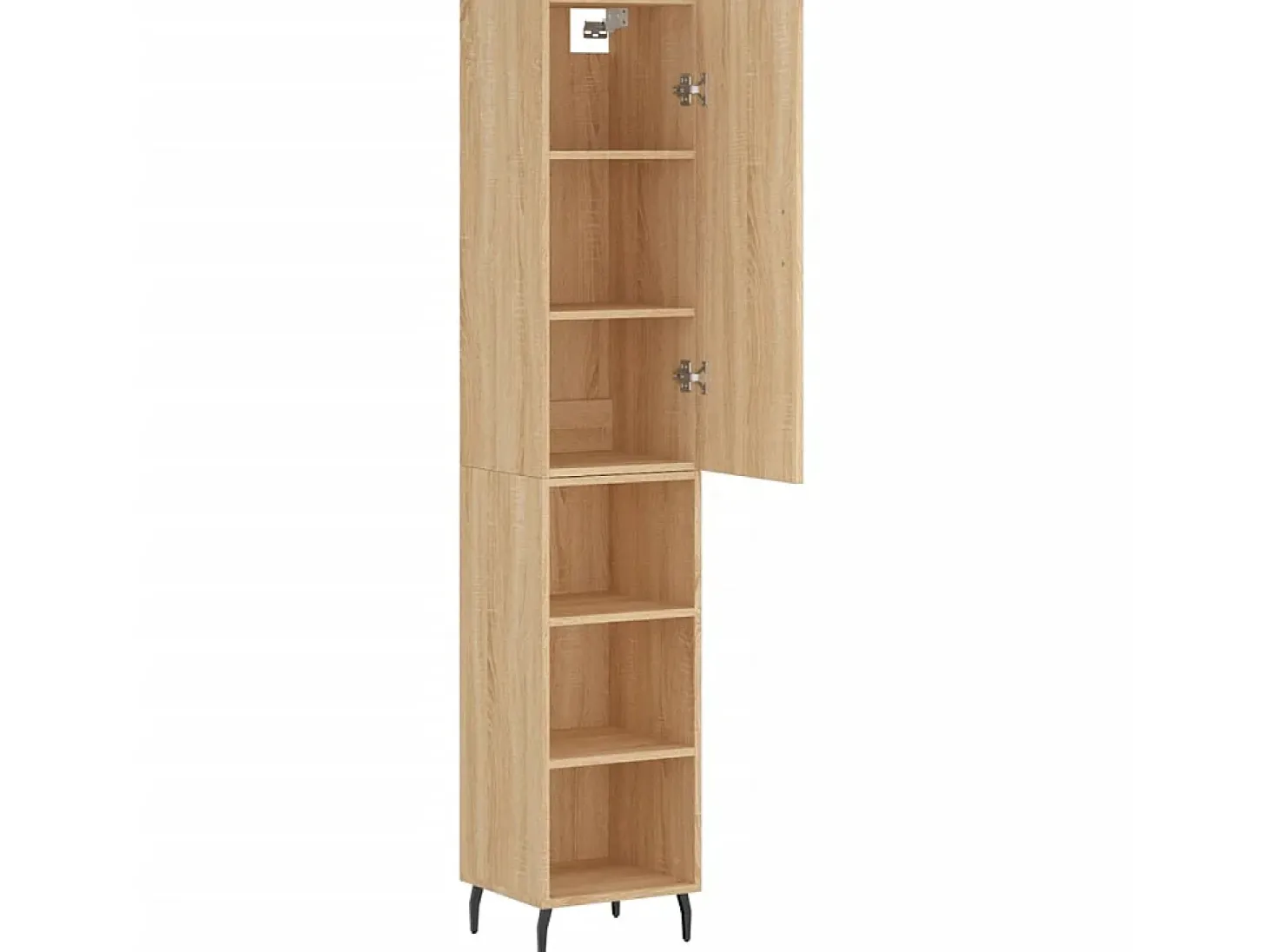 Aparador de madera contrachapada roble Sonoma 34,5x34x180 cm ES61134