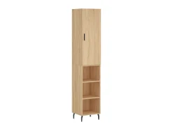 Aparador de madera contrachapada roble Sonoma 34,5x34x180 cm ES61134