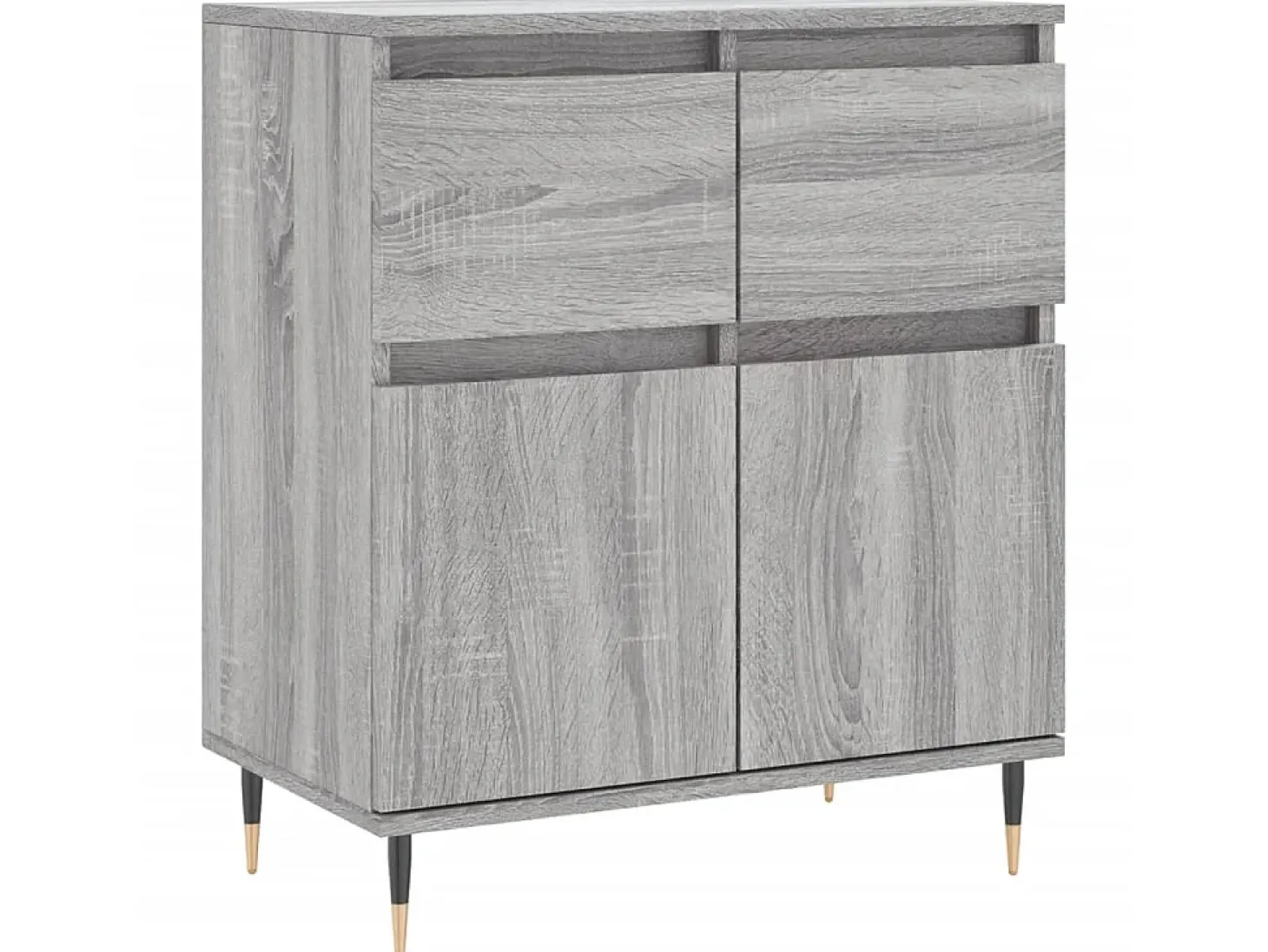 Aparador de madera contrachapada gris Sonoma 60x35x70 cm ES74220