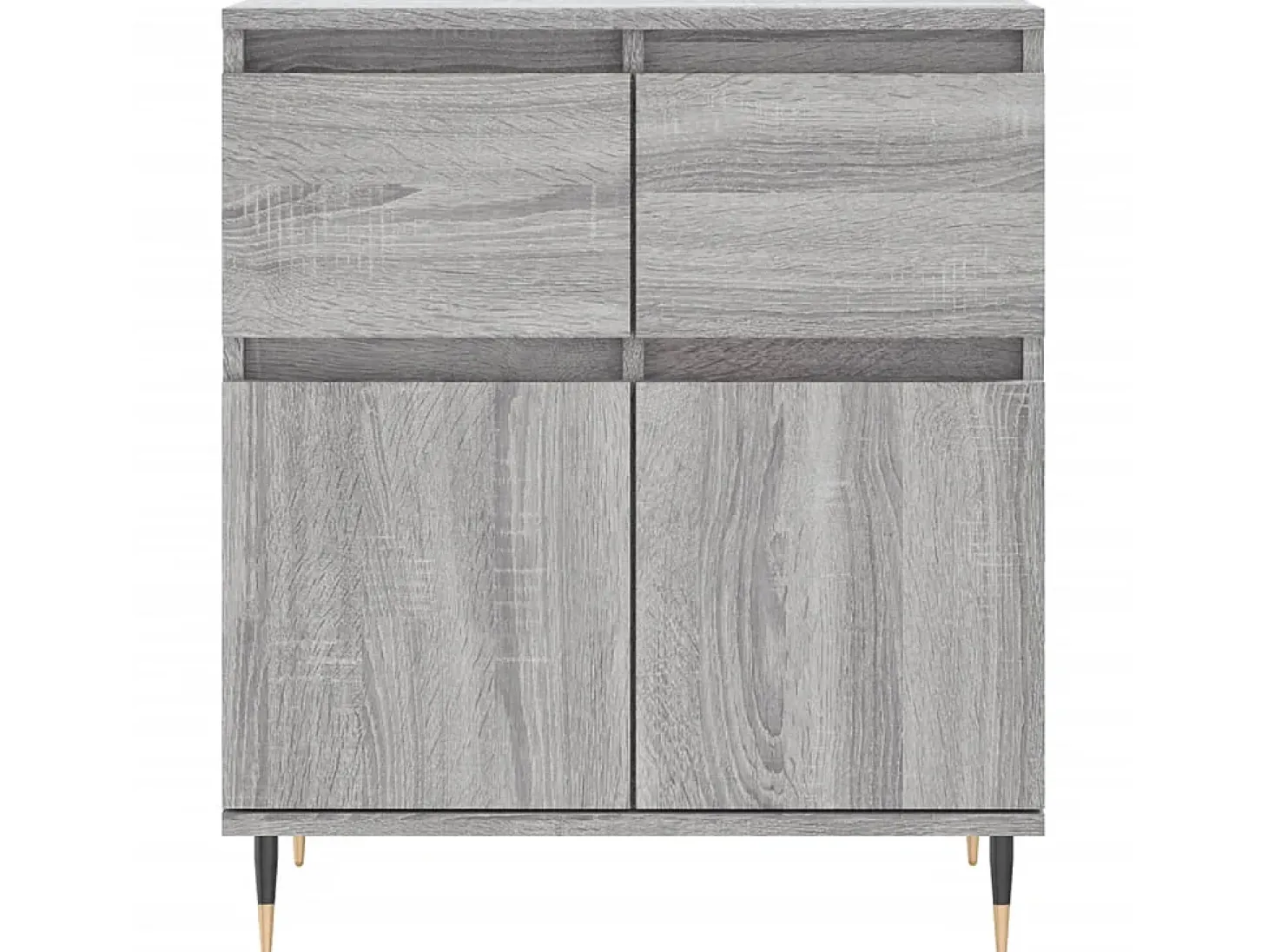 Aparador de madera contrachapada gris Sonoma 60x35x70 cm ES74220
