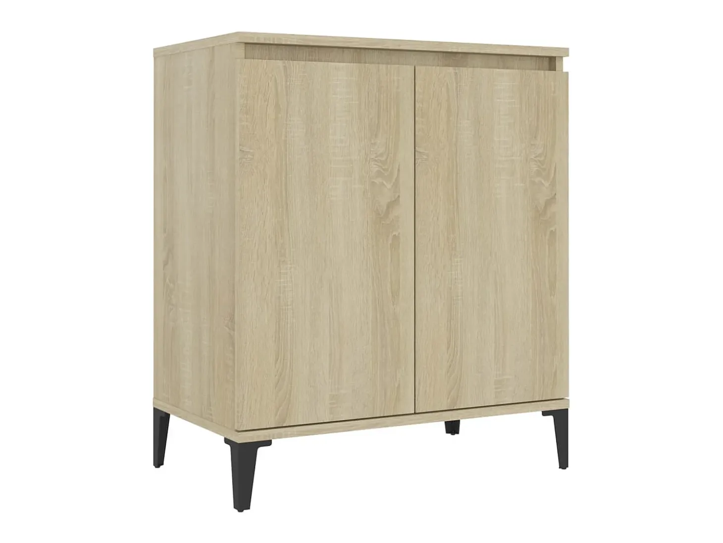 Aparador de madera contrachapada color roble Sonoma 60x35x70 cm ES76952