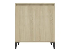Aparador de madera contrachapada color roble Sonoma 60x35x70 cm ES76952