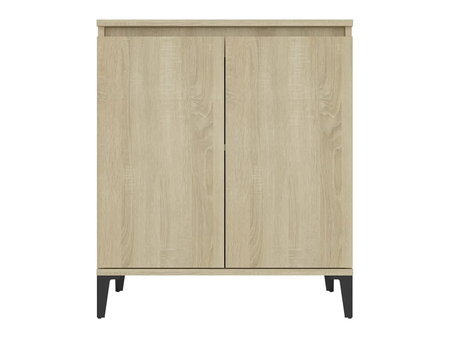 Aparador de madera contrachapada color roble Sonoma 60x35x70 cm ES76952