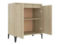 Aparador de madera contrachapada color roble Sonoma 60x35x70 cm ES76952
