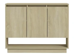 Aparador de madera contrachapada roble Sonoma 97x31x75 cm