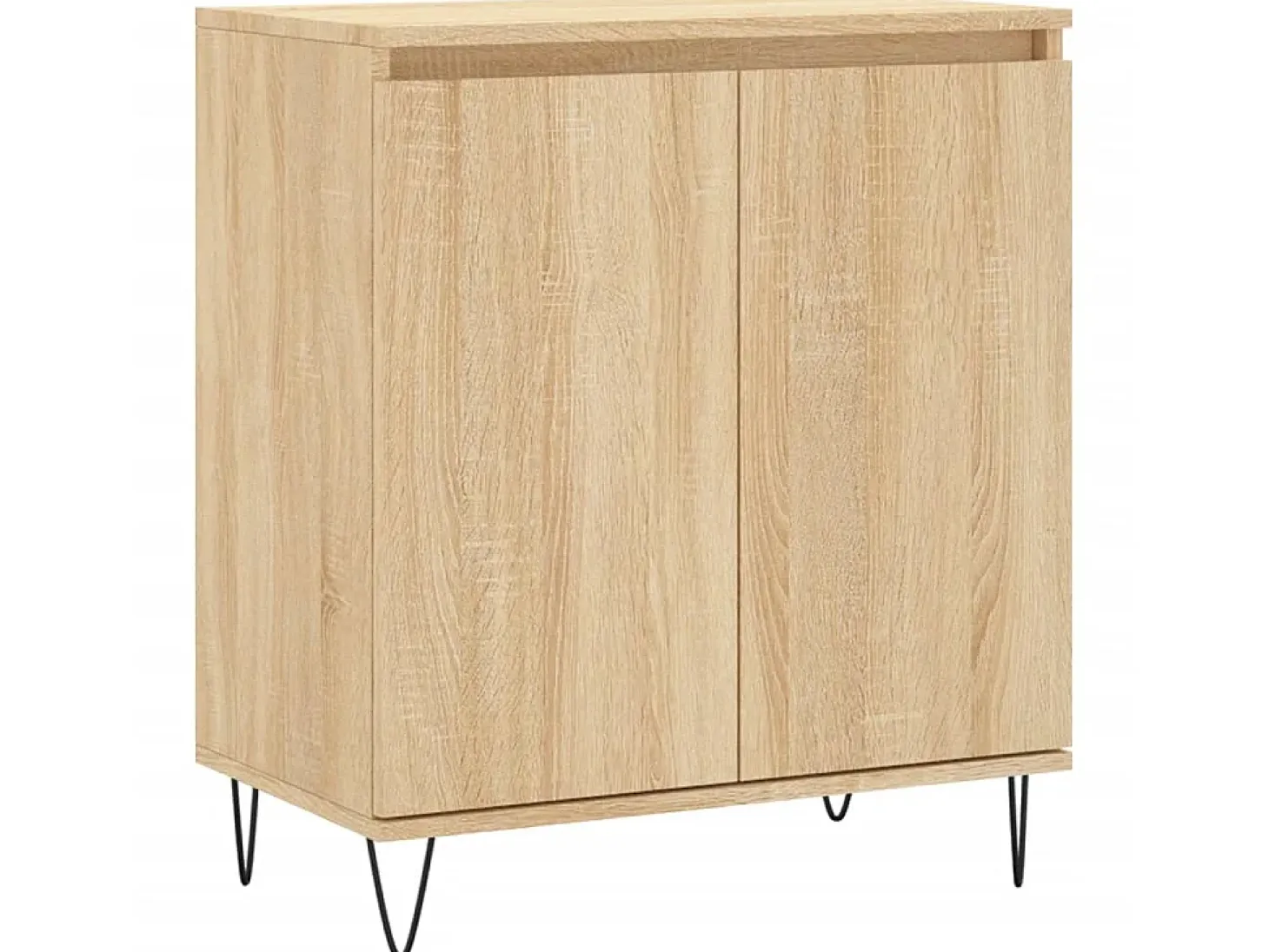 Aparador de madera contrachapada roble Sonoma 60x35x70 cm ES79848
