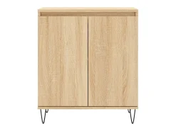 Aparador de madera contrachapada roble Sonoma 60x35x70 cm ES79848
