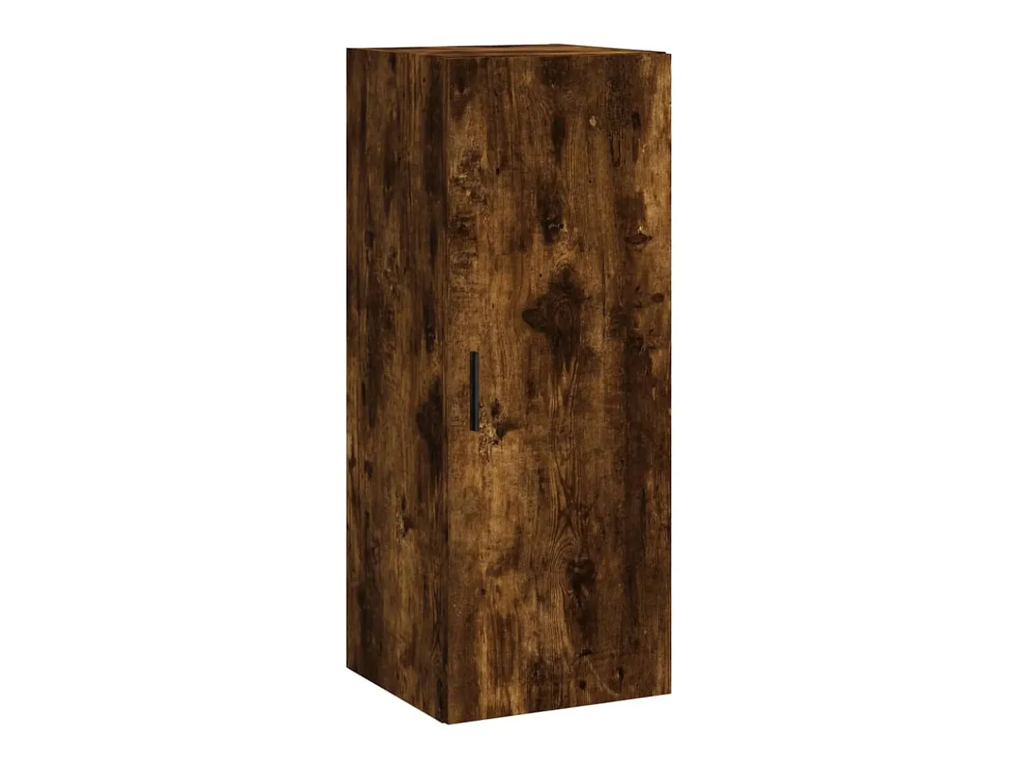 Aparador de madera contrachapada roble ahumado 34,5x34x180 cm ES47461
