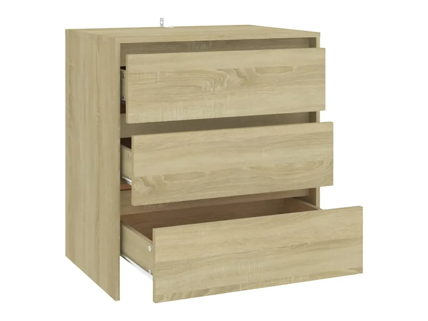 Aparador de madera contrachapada roble Sonoma 70x41x75 cm